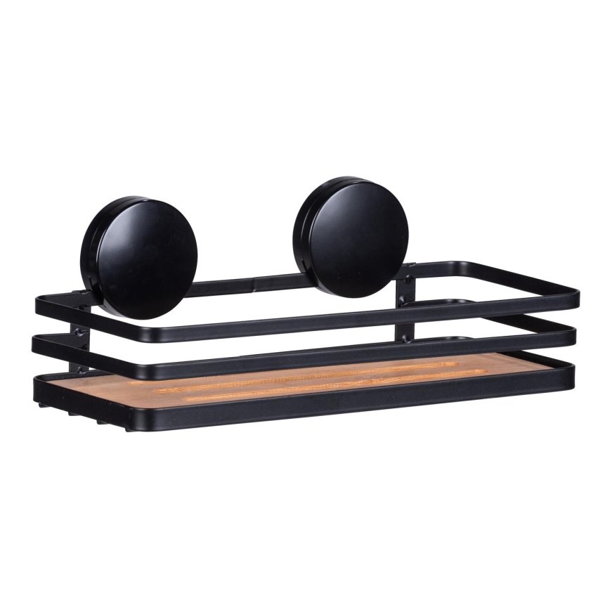 WENKO 24979800-Polička ALBA 26,5x12,5 cm černá/hnědá
