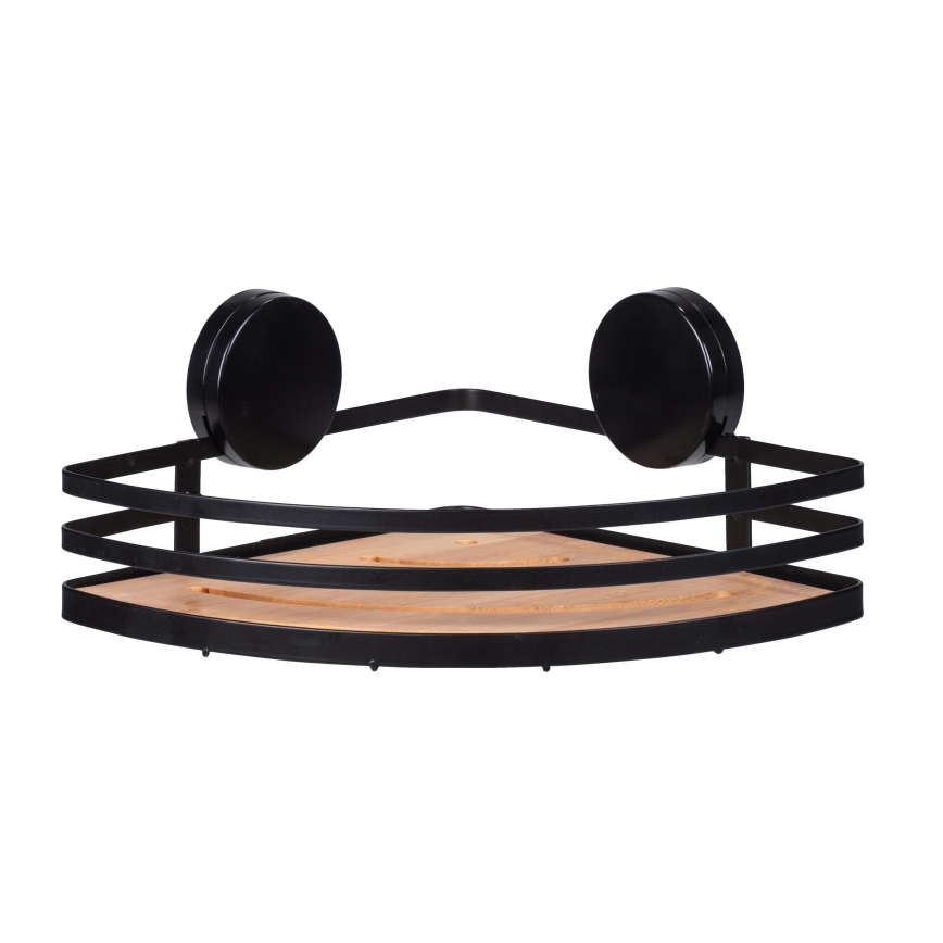 WENKO 24980800-Polička ALBA 27,3x21 cm černá/hnědá