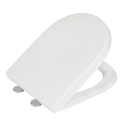 WENKO 24988100-WC sedátko EXCLUSIVE 45x36,5 cm bílá/stříbrná