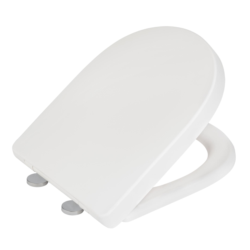 WENKO 24988100-WC sedátko EXCLUSIVE 45x36,5 cm bílá/stříbrná