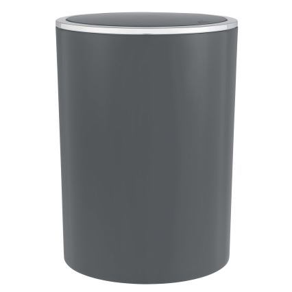 WENKO 25146100 - Koš INCA 18,5x25,5 cm antracit/lesklý chrom