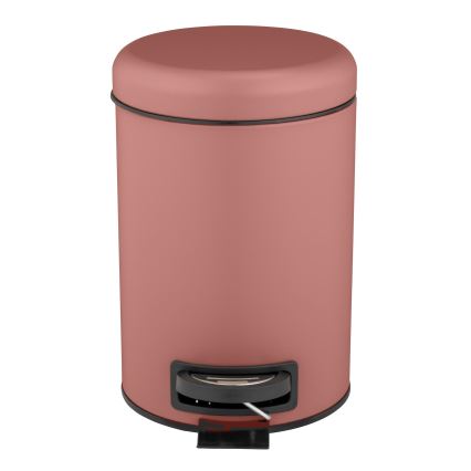 WENKO 25155100 - Koš na odpadky LEMAN 17x25 cm růžová/černá