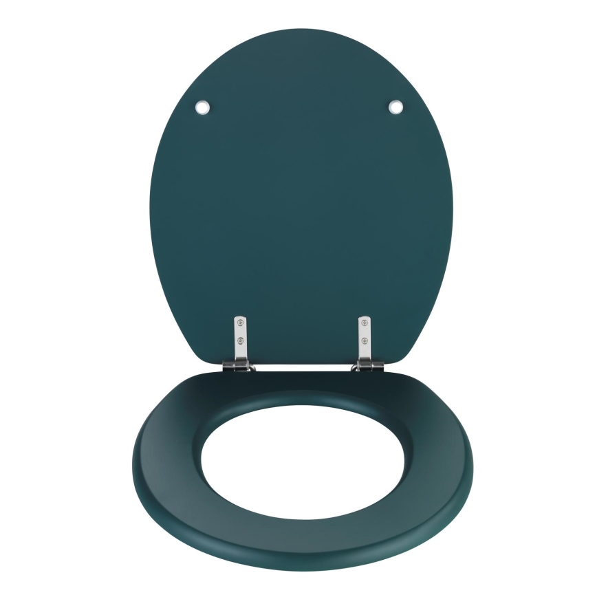 WENKO 25171100-WC sedátko PRIMA 37x41 cm zelená/stříbrná