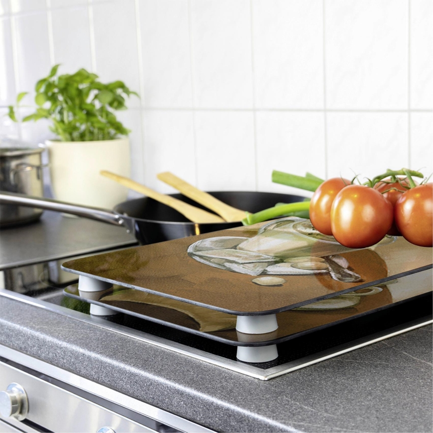 WENKO 2521280100 - Kryt desky 52x30 cm pestrobarevná/šedá/čirá