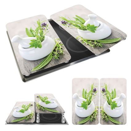 WENKO 2521420100 - Kryt varné desky 52x30 cm pestrobarevná/šedá/čirá