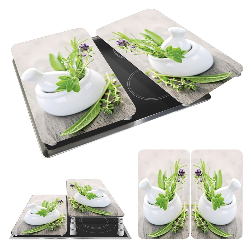 WENKO 2521420100 - Kryt varné desky 52x30 cm pestrobarevná/šedá/čirá