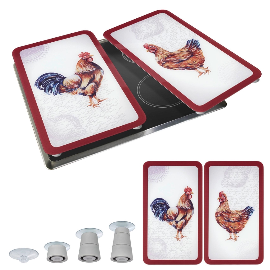 WENKO 2521471500 - Krycí deska ABDECKPLATTE - GRAFIK 30x52 cm pestrobarevná