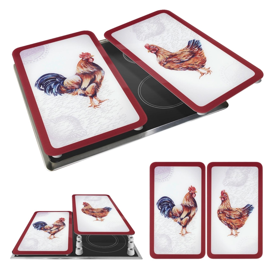 WENKO 2521471500 - Krycí deska ABDECKPLATTE - GRAFIK 30x52 cm pestrobarevná