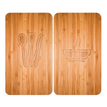 WENKO 2521497100 - Kryt na sporák 52x30 cm pestrobarevná/šedá/čirá