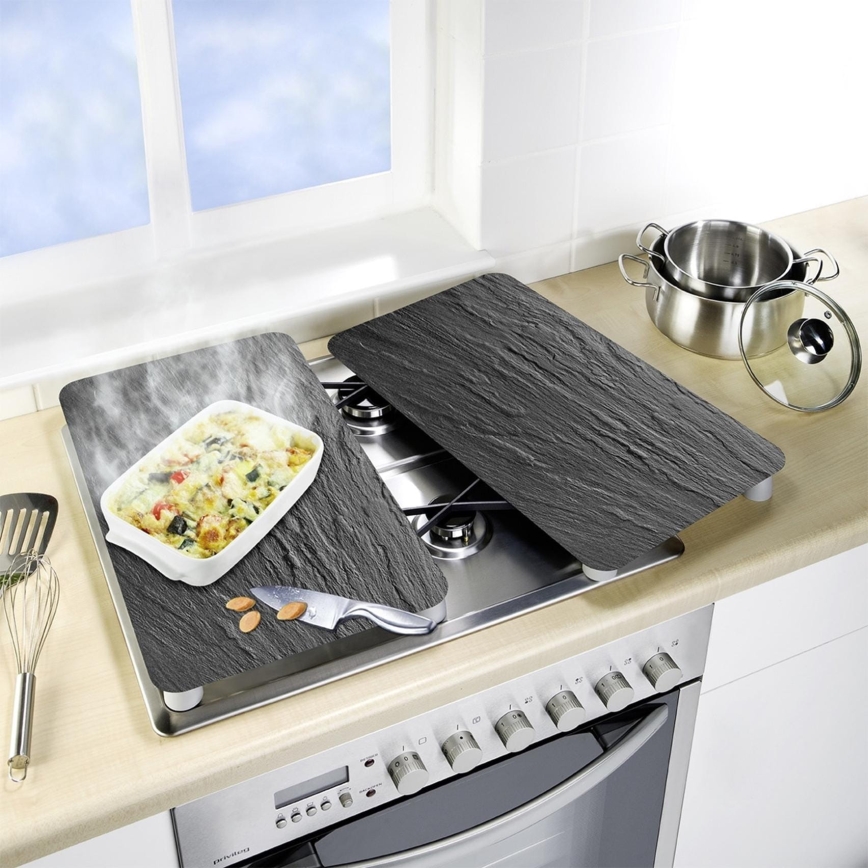WENKO 2521499800 - Krycí desky SLATE 52x40 cm pestrobarevná/šedá/čirá