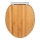 WENKO 25224100 - WC sedátko BAMBOUSA 34,5x40,5 cm hnědá/stříbrná
