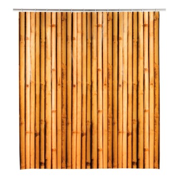 WENKO 25233100 - Sprchový závěs BAMBUSA 180x200 cm hnědá