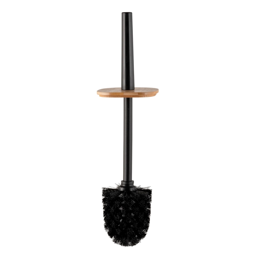 WENKO 25304100 - WC set ROTELLO 10x36 cm černá/hnědá