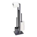 WENKO 25552100 - WC štětka RIVALTA 18x70 cm šedá/černá