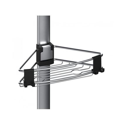 WENKO 25556100-Rohová police PURIO 35,5x280 cm stříbrná/šedá