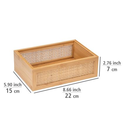 WENKO 25602100 - Tácek do vany ALLEGRE 22x15 cm hnědá