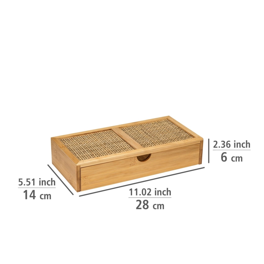 WENKO 25603100 – Organizér ALLEGRE 28x14 cm hnědá