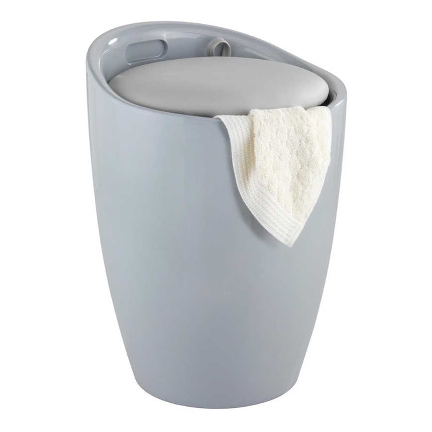 WENKO 25625100 - Stolička CANDY 36x50,5 cm šedá/černá