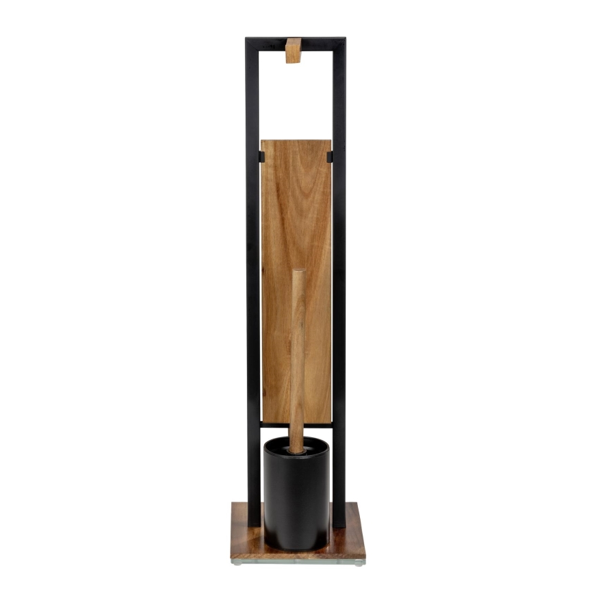 WENKO 25784100 - WC set RIVALTA 18x70 cm hnědá/černá