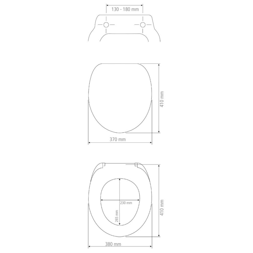 WENKO 25792100 - WC sedátko PRIMA 37x41 cm žlutá/stříbrná