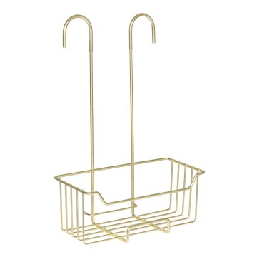 WENKO 25937100 - Sprchový koš MILO 25x36 cm nerez/zlatá/čirá