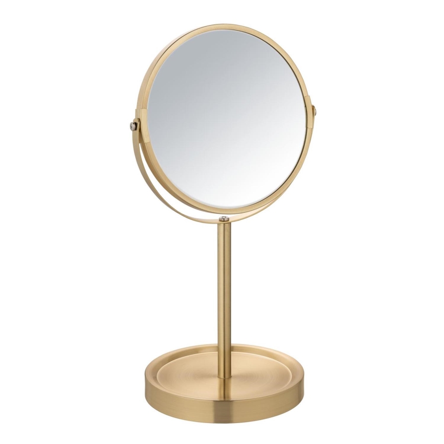 WENKO 26061100 - Zrcadlo ALATA 18,5x35 cm zlatá