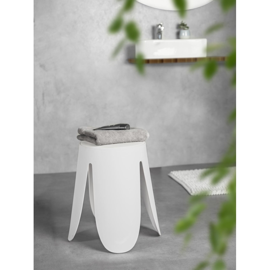 WENKO 26086100 - Stolička COMISO 44,5x46 cm bílá