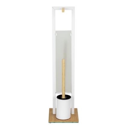 WENKO 26214100 - WC set RIVALTA 18x70 cm hnědá/bílá