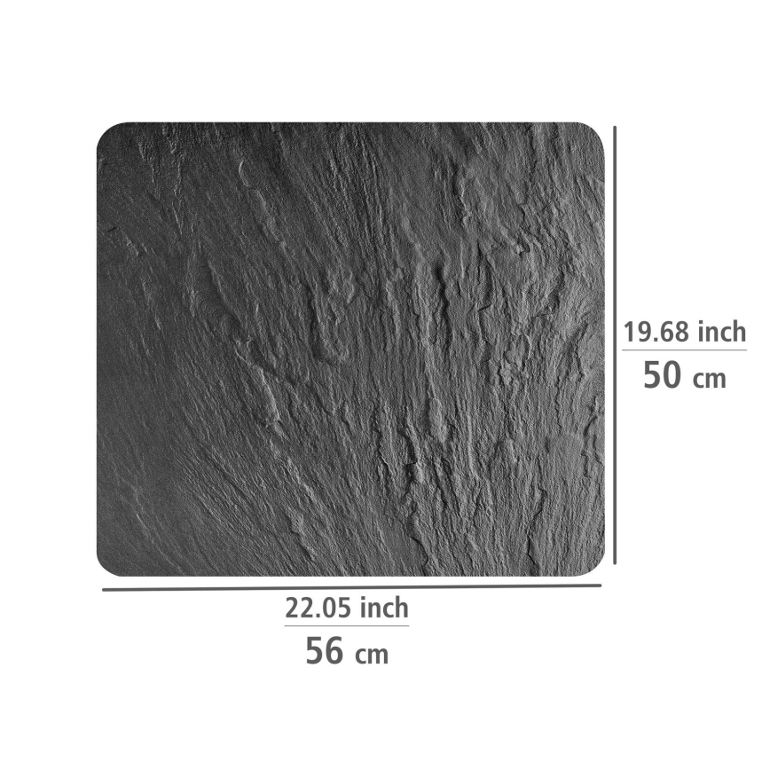 WENKO 2712984500 - Deska ABDECKPLATTE - NEUTRAL 56x50 cm černá/čirá