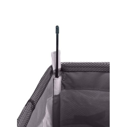 WENKO 3450112100 - Koš na prádlo QUADRO 40x60 cm šedá/černá