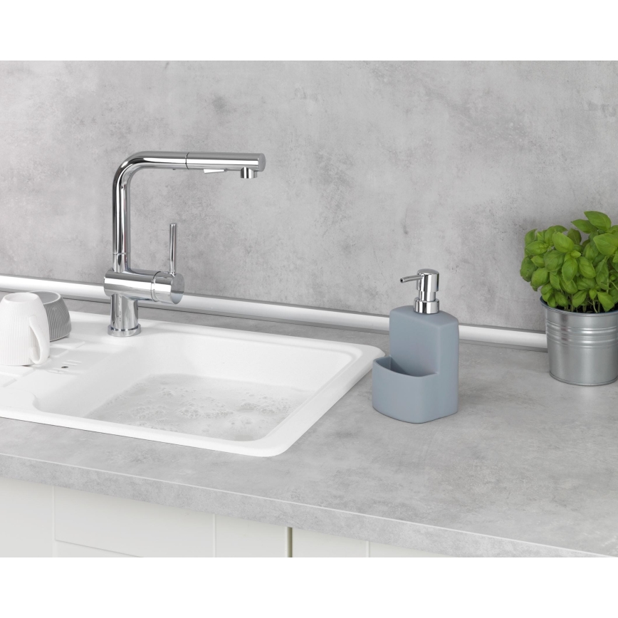 WENKO 3620116100 - Dávkovač mýdla FESTIVAL 10x18 cm šedá