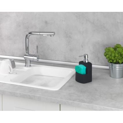 WENKO 3620117800 - Dávkovač mýdla FESTIVAL 10x18 cm černá