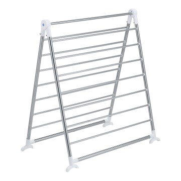 WENKO 3772020100 - Sušák PROFI 65x150 cm nerez/stříbrná/bílá