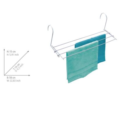 WENKO 3780010100 - Sušák na prádlo 58x16 cm bílá