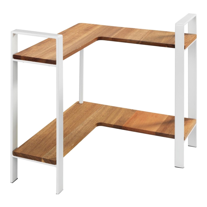 WENKO 53025100 - Police LOUISA 30x33 cm bílá/hnědá