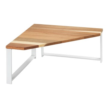 WENKO 53026100 - Polička LOUISA 30x30 cm bílá/hnědá