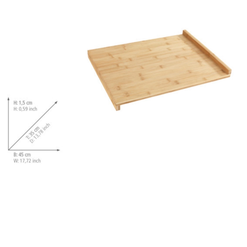 WENKO 53033100 - Prkénko 45x35 cm hnědá