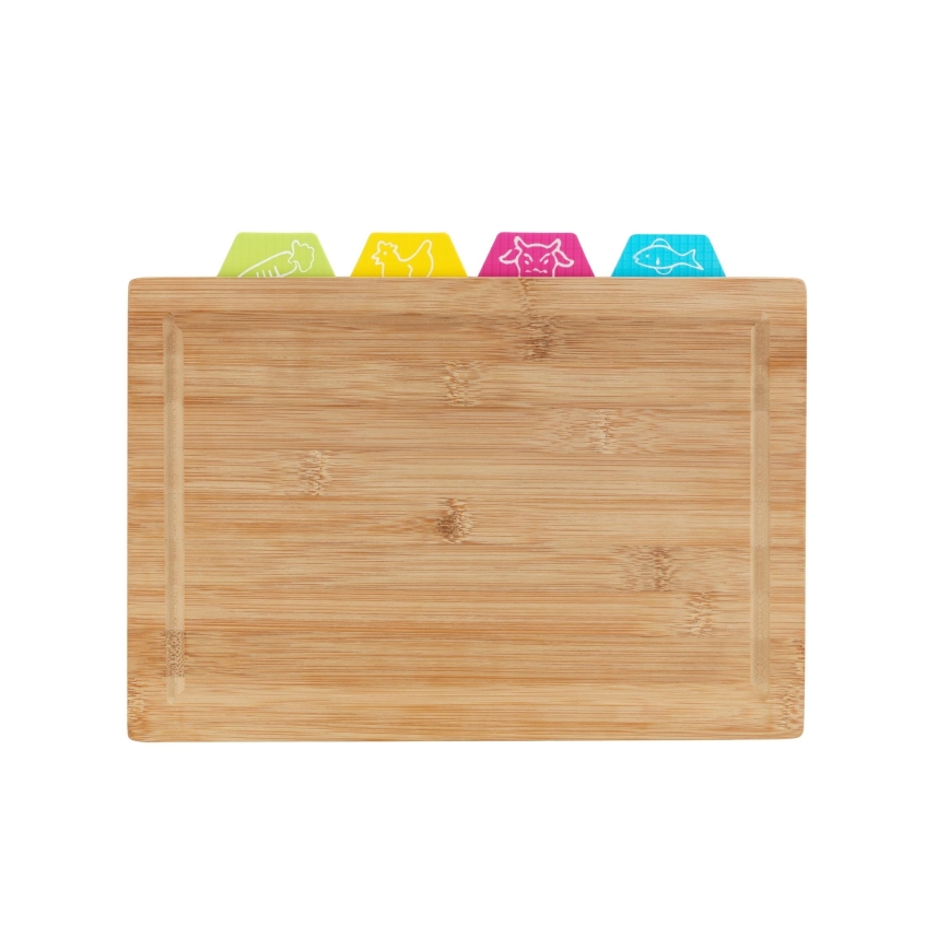 WENKO 53064100 - Prkénko 32,5x22,5 cm hnědá/pestrobarevná