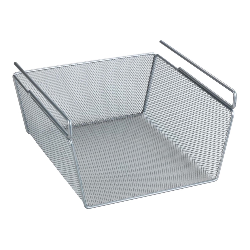 WENKO 53142100 - Košík 27,5x28 cm stříbrná