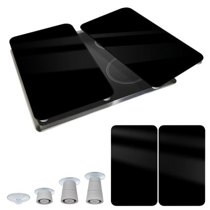 WENKO 53898100 - Krycí deska 52x30 cm černá/šedá/čirá