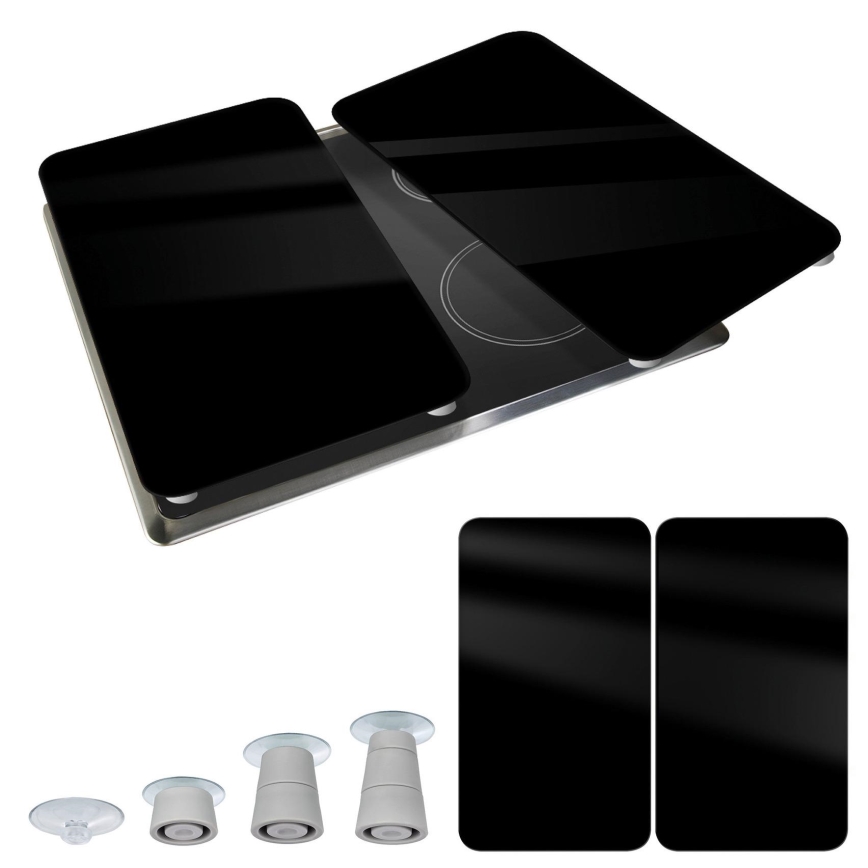 WENKO 53898100 - Krycí deska 52x30 cm černá/šedá/čirá