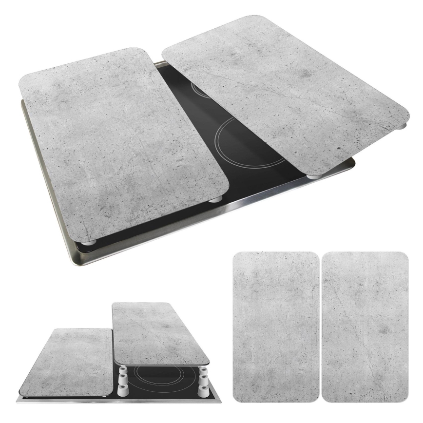 WENKO 53906100 - Kryt varné desky 30x52 cm šedá/čirá