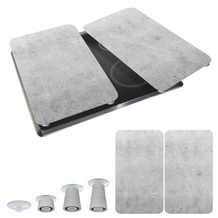 WENKO 53906100 - Kryt varné desky 30x52 cm šedá/čirá