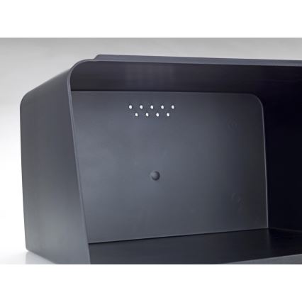 WENKO 54098100 - Chlebník KUBO 35x26,5 cm černá/hnědá