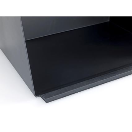 WENKO 54098100 - Chlebník KUBO 35x26,5 cm černá/hnědá