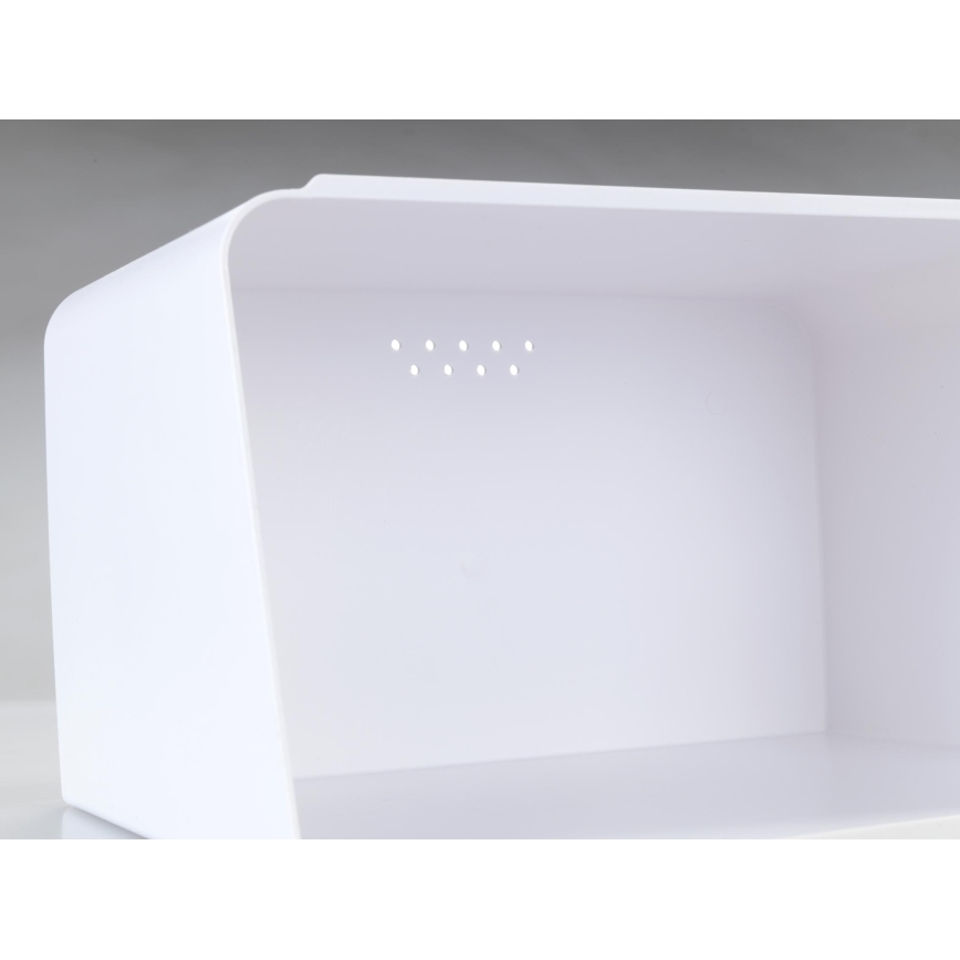 WENKO 54099100 - Chlebník KUBO 35x26,5 cm bílá/hnědá