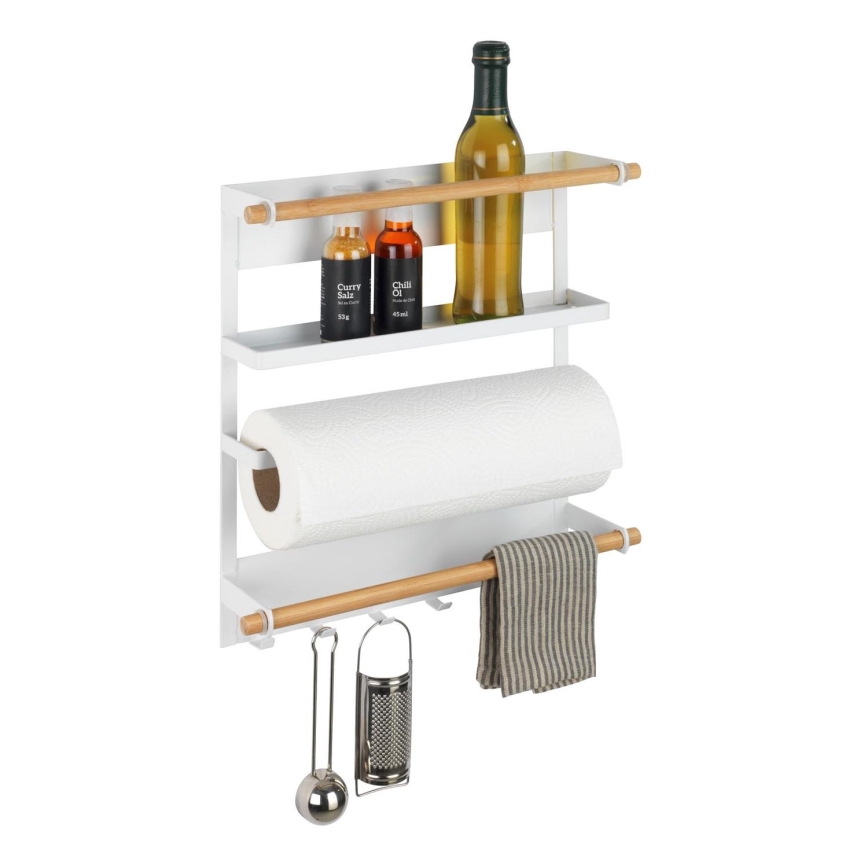 WENKO 54113100 - Organizér MAGNA 33x34 cm bílá/hnědá/černá