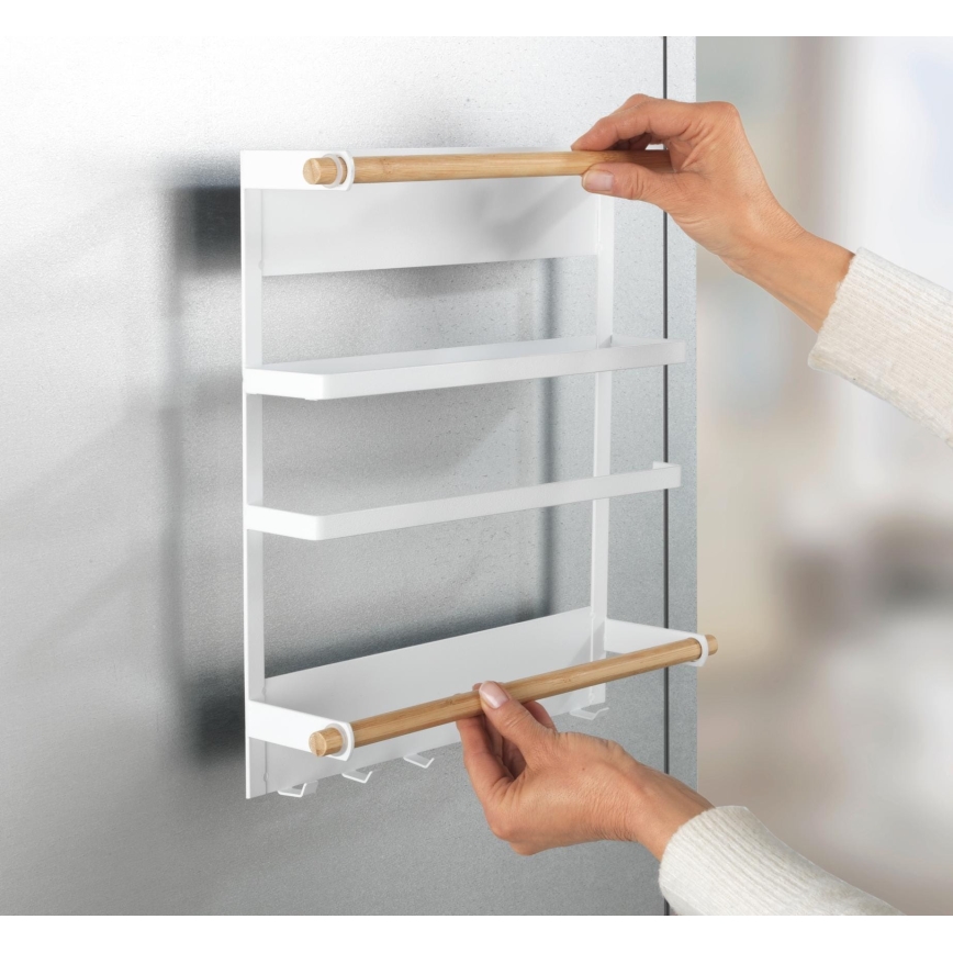 WENKO 54113100 - Organizér MAGNA 33x34 cm bílá/hnědá/černá