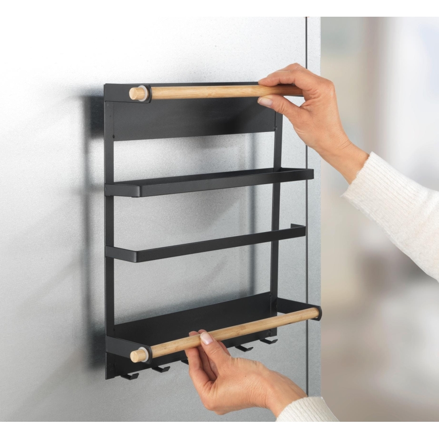 WENKO 54114100 - Organizér MAGNA 33x34 cm černá/hnědá