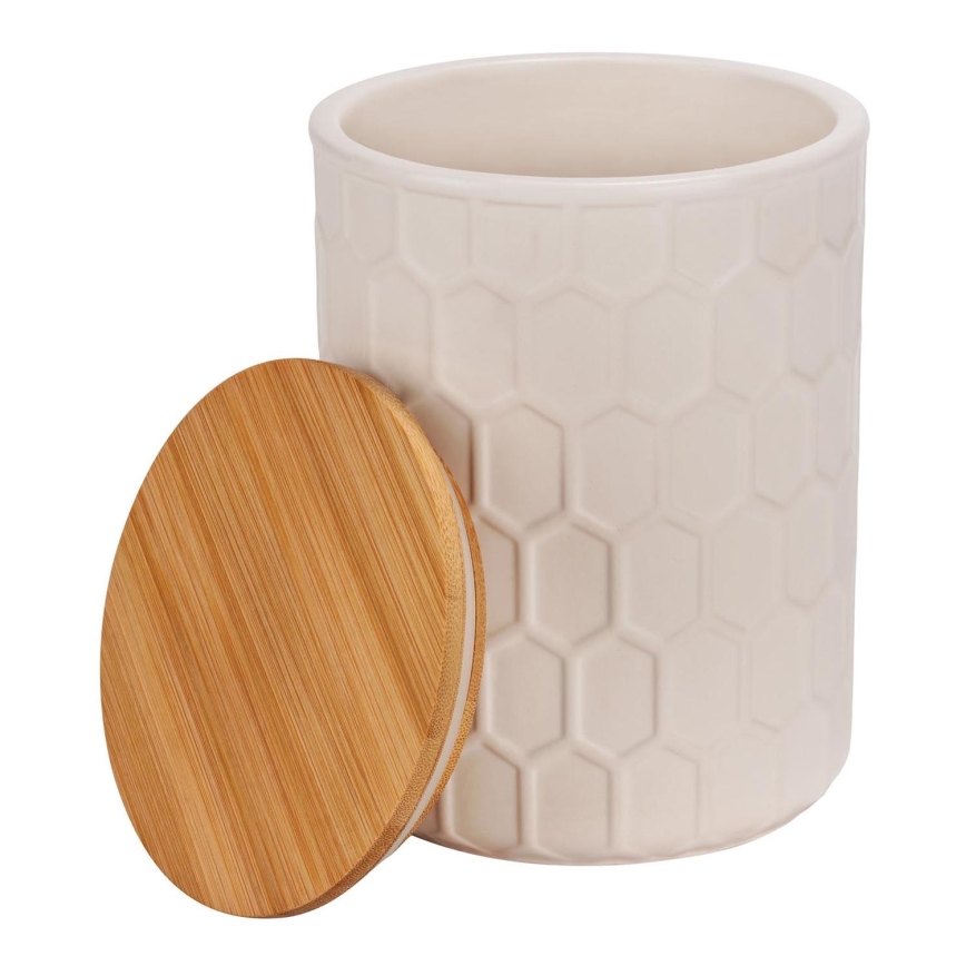 WENKO 54222100 - Box MAYA 13x17 cm bílá/hnědá